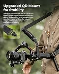SmallRig Weight-Reducing Shoulder Strap Compatible with Sling Handle for DJI, Gimbal Belt with Upgraded QD Buckles for RS 4 / RS4 Pro / RS4 Mini / RS3 / RS3Pro / RS3 Mini/RS 2 - Black
