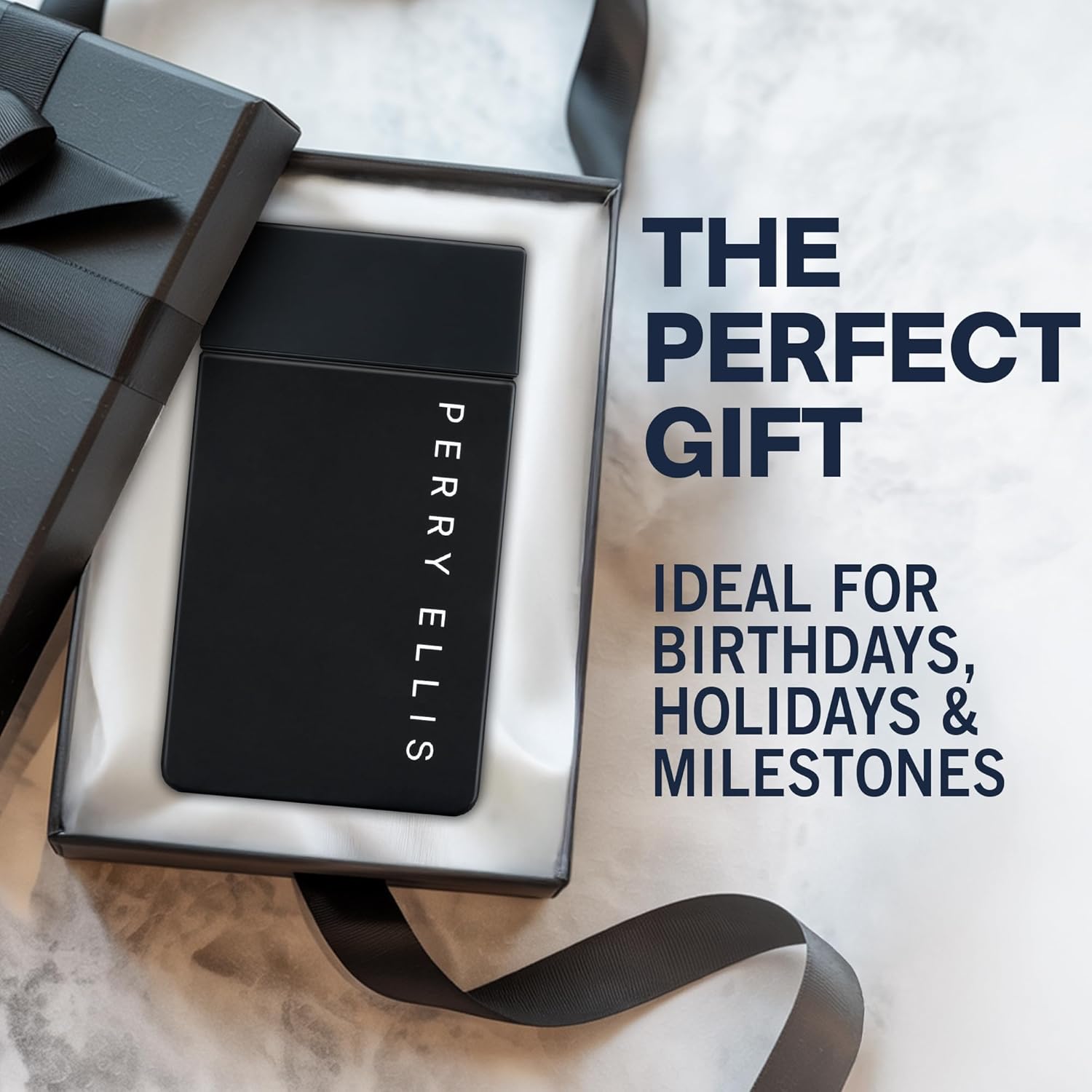 Perry Ellis Midnight Eau De Toilette Spray for Men - Mens Cologne, Long Lasting Perfume, EDT, Fragrance with Notes of Warm Woods, Cinnamon & Amber - 3.4 fl oz (100 mL) - Image 5