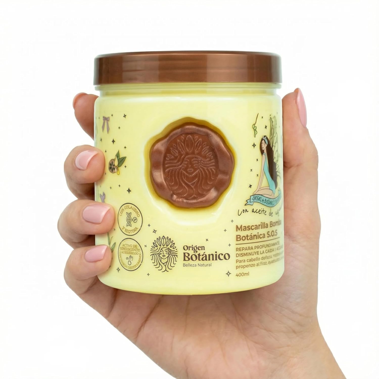 RITUAL BOTANICO Mascarilla para el Cabello de Origen Botánico | Bomba Botánica S.O.S. Repara y Reduce la caída | Acelerador de Crecimiento de Cabello | Tratamiento para cabello seco y maltratado