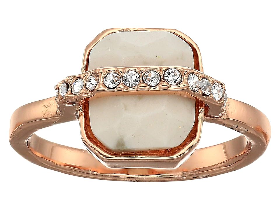

Vince Camuto Trapped Ring (Rose Gold/Crystal/White Howlite) Ring
