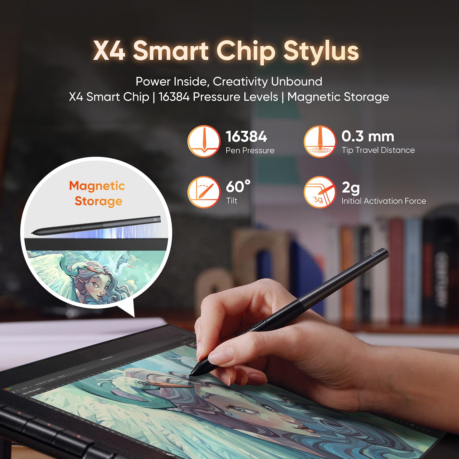 XPPen Artist 12 3rd tavoletta grafica con schermo, 8 tasti rapidi, 99% sRGB, colore a 8 bit, penna X4 con 16.384 livelli di pressione, compatibile con Windows, Mac, Linux e Android, Rosa