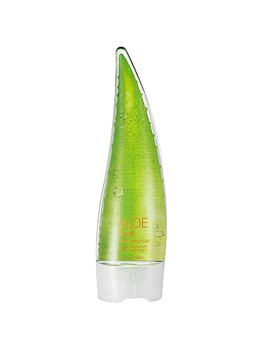 HOLIKA HOLIKA Espuma limpiadora facial de aloe, 5.07 onzas líquidas