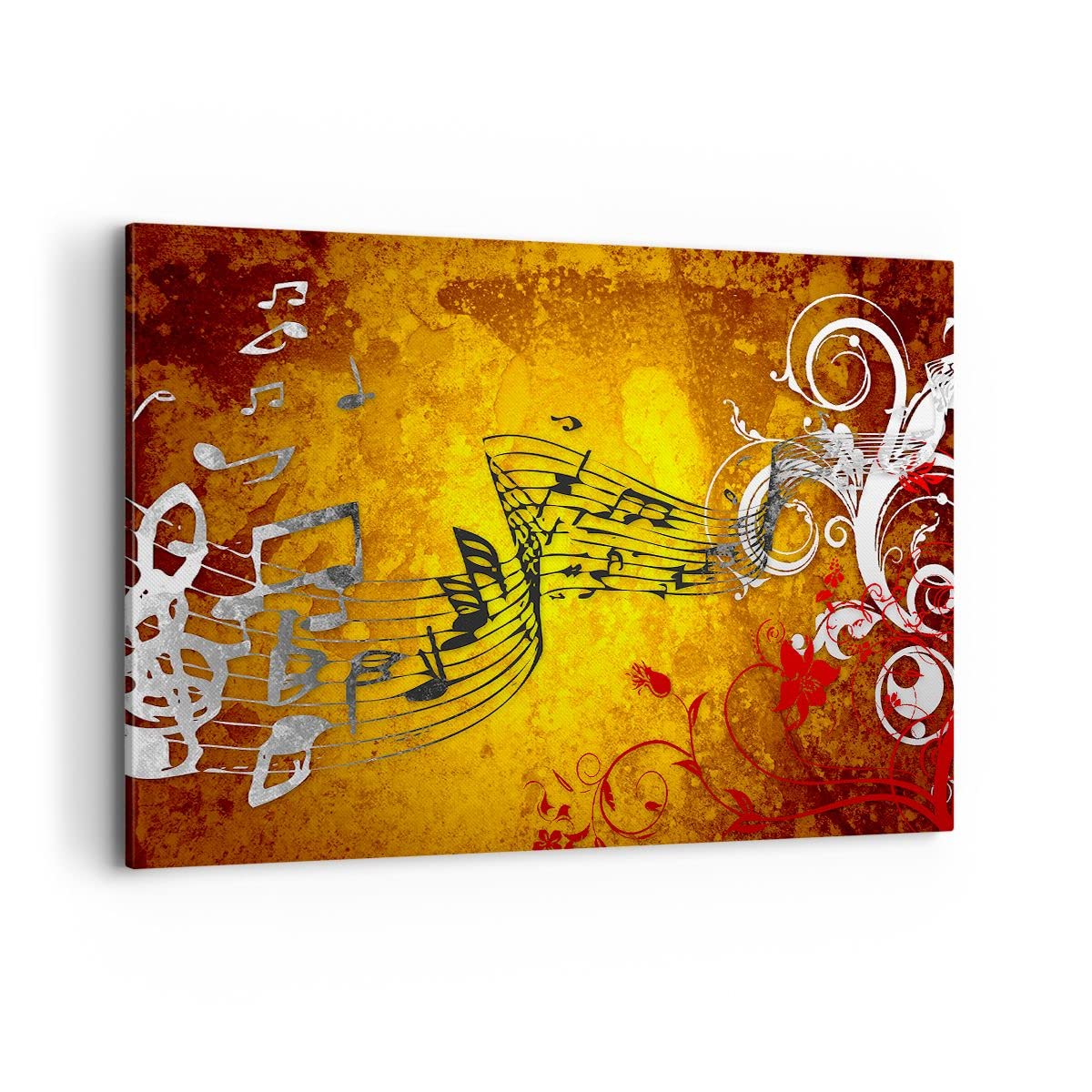 ARTTOR Bilder auf Leinwand 120x80cm Wandbild Musik - 1964 | Konzert Spiel Groß XXL Wanddekoration Wohnzimmer Schlafzimmer Küche Wanddeko Wand Kunstdruck Wandkunst Wall Decor ARTTOR
