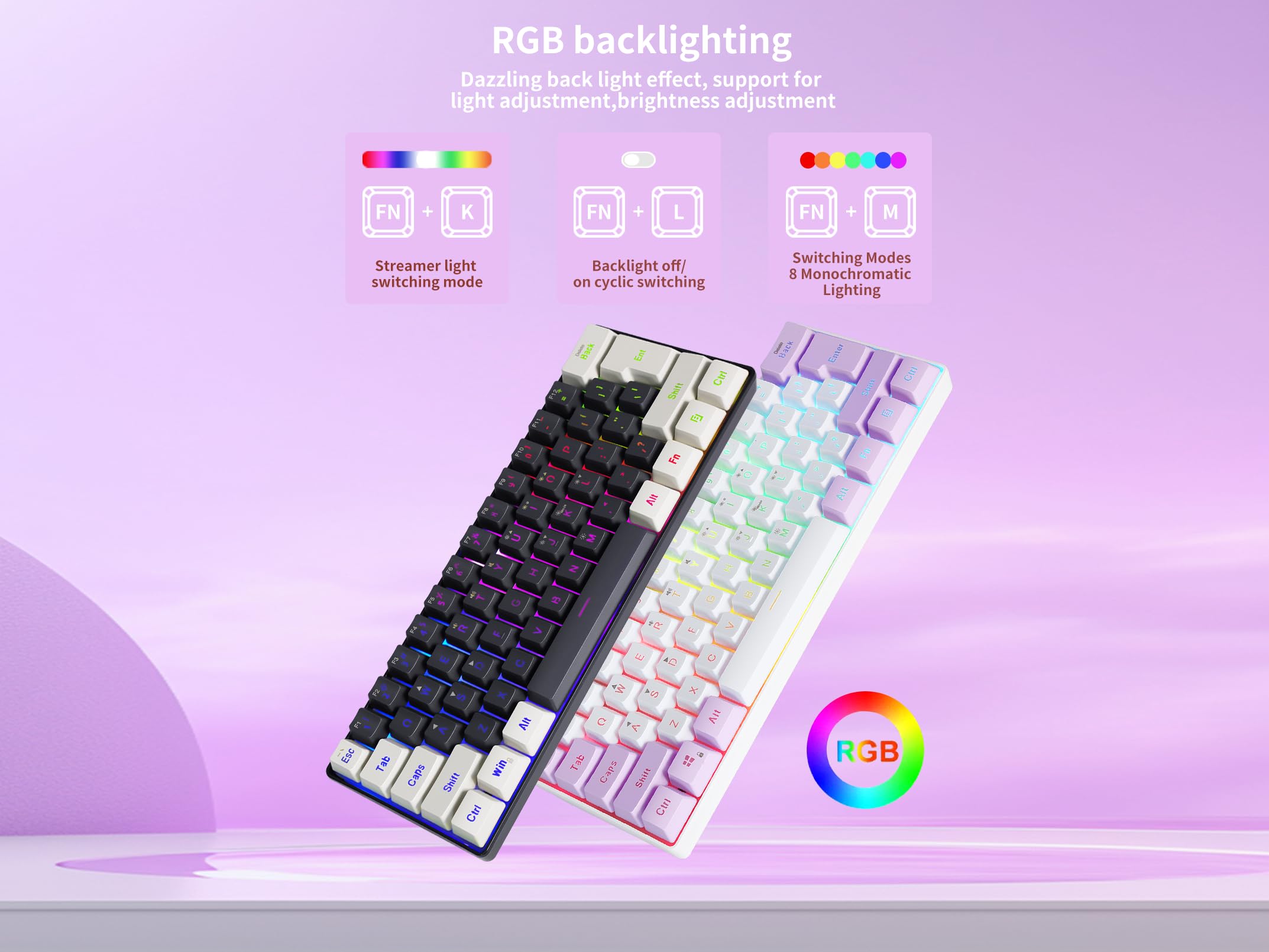 ⭐︎M⭐︎sama exclusive use Amazon.com: SAMA Gaming Keyboard 60 Percent, 61 Keys RGB
