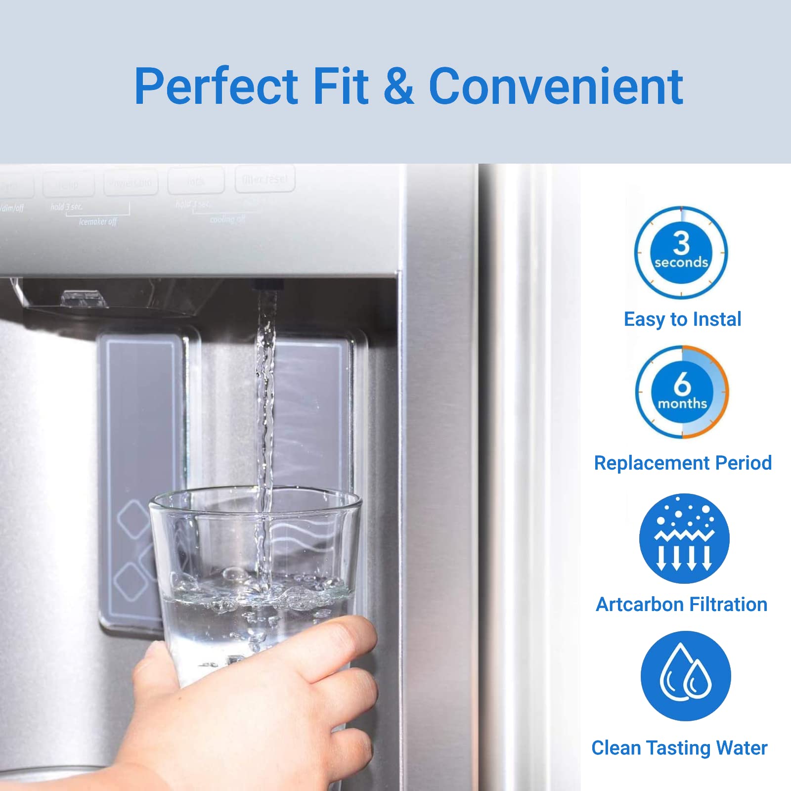 冷蔵庫・冷凍庫 GE Smart Water Refrigerator Filter GSWF GE GSWF Refrigerator Water Filter, 1-Pack : Amazon.ca: Home