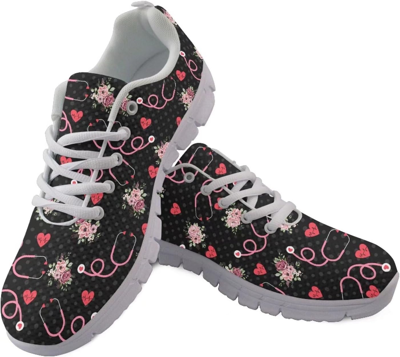 Shoes for Women Men Non Slip Outdoor Running Sneaker Tennis Shoes Breathable Mesh Causal Travel Walking Flat Shoes