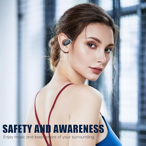 Miniatura 6 de Auriculares Bluetooth 5.4, auriculares inalámbricos con IPX7 impermeable estéreo abierto auriculares con cancelación de ruido para entrenamientos