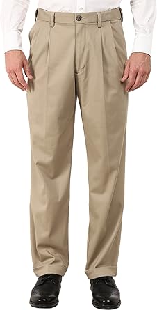 Dockers Mens Relaxed Fit Comfort Khaki Pants - Pleated