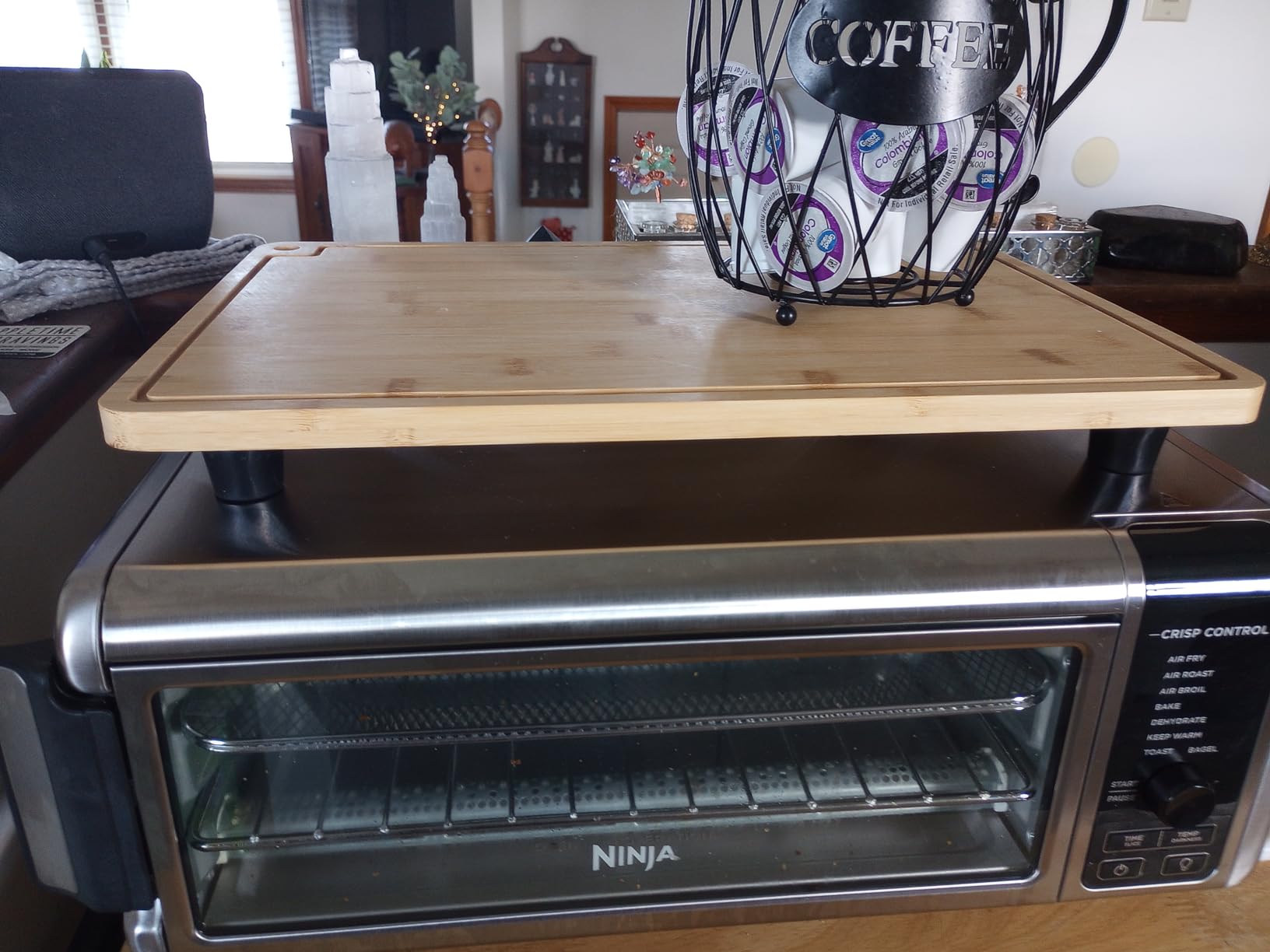 DIKOO Bamboo Cutting Board Compatible for Ninja Foodi SP101