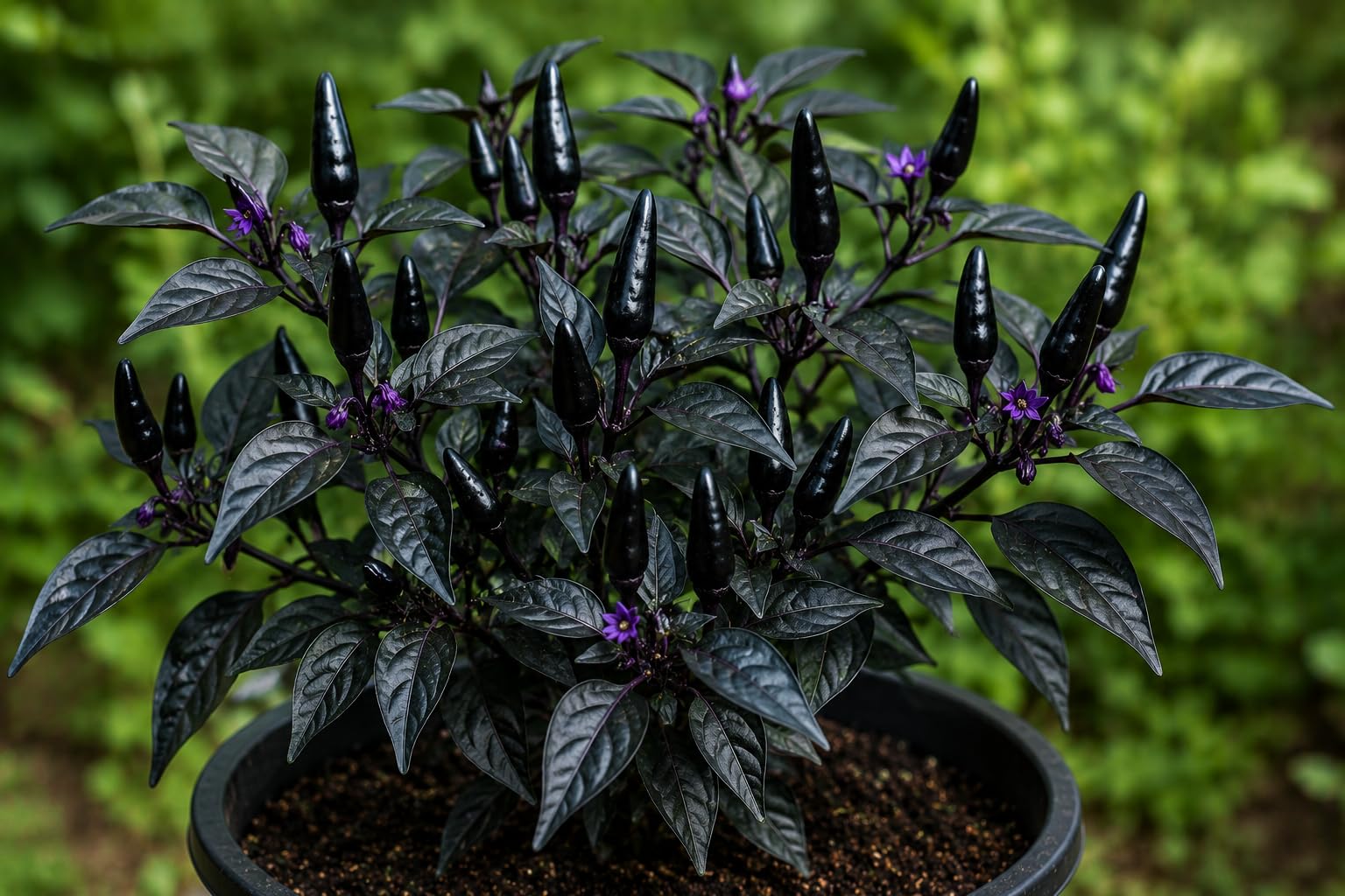 Black Chilli Pepper Seeds | Rare Exotic Black Pepper Plant Seeds for Pots & Home Gardening -PACK OF 50-image-31