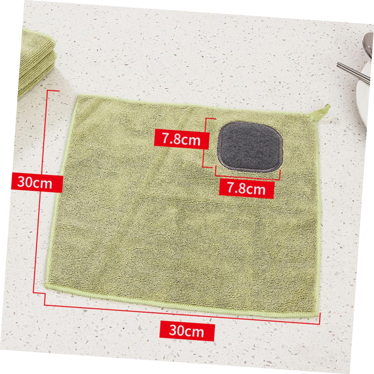 FRCOLOR 12 Piezas Paño De Limpieza De Cocina Trapos De Limpieza Paños De Cocina Paño De Plumero Paños De Limpieza Trapo Paños Gruesos De Microfibra Green