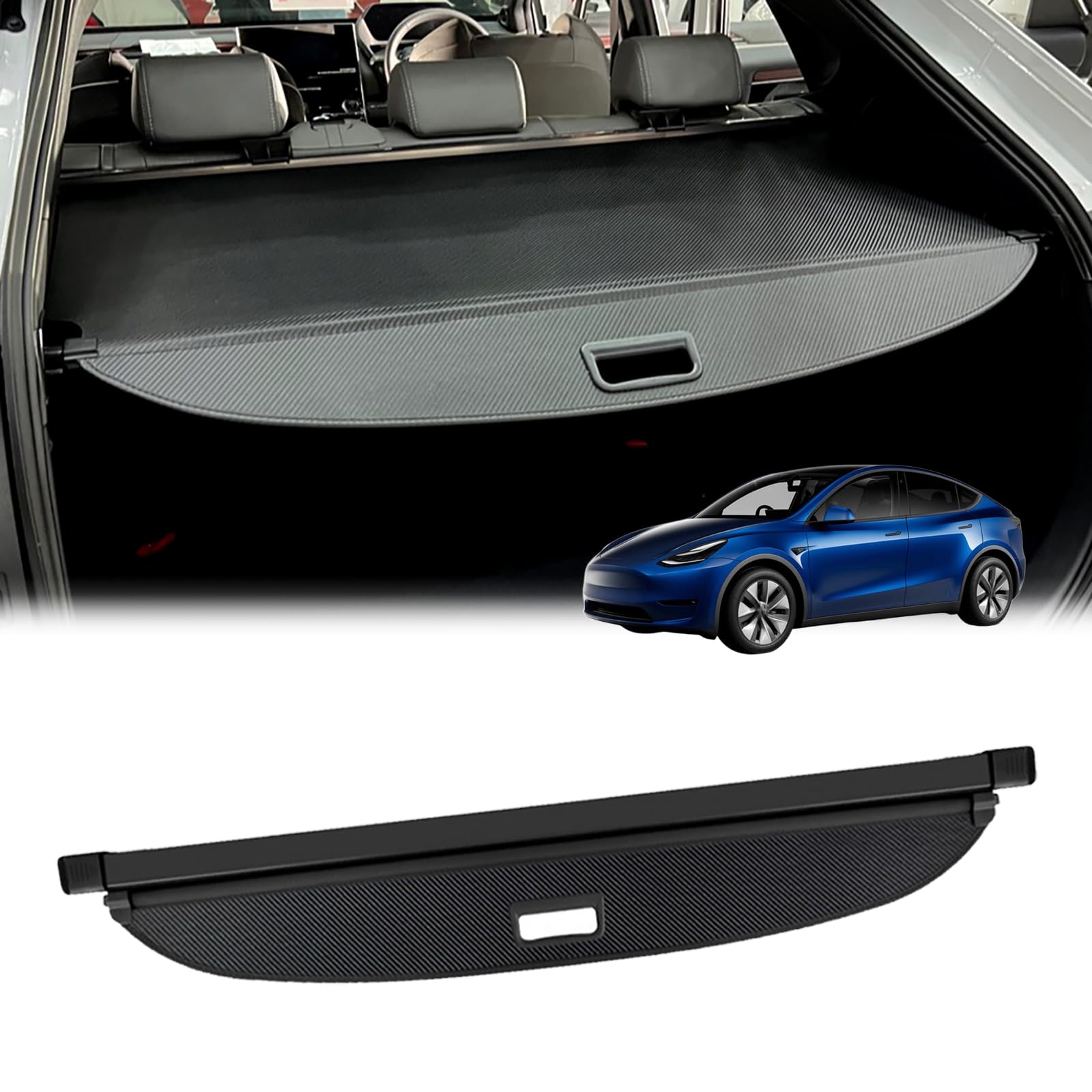 Cubierta de maletero para Tesla Model Y contra miradas indiscretas y robos 2