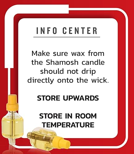 Miniatura 6 de Velas Ner Mitzvah, copas de aceite de oliva pre-llenadas, Hanukkah, menorá, con mecha lista para usar, 44 unidades de velas Ohr