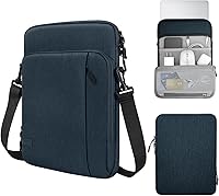 Vista 15 de MoKo estuche con bolsillos para tablet de 12.9 pulgadas, para iPad Pro 2021/2020/2018/2017/2015 de 12.9 pulgadas, Surface Laptop Go de 12.4 pulgadas