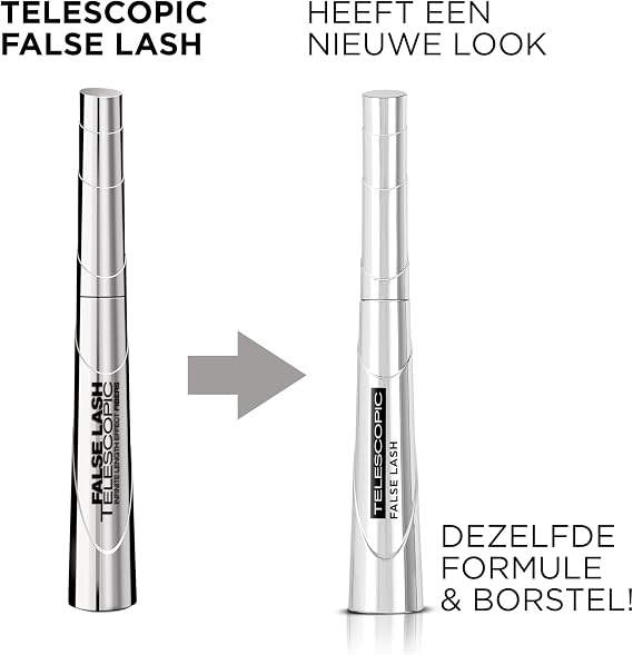 L'Oréal Paris False Lash Telescopic Fiber Mascara, Black, 9 ml
