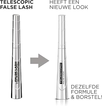 L'Oréal Paris False Lash Telescopic Fiber Mascara, Black, 9 ml
