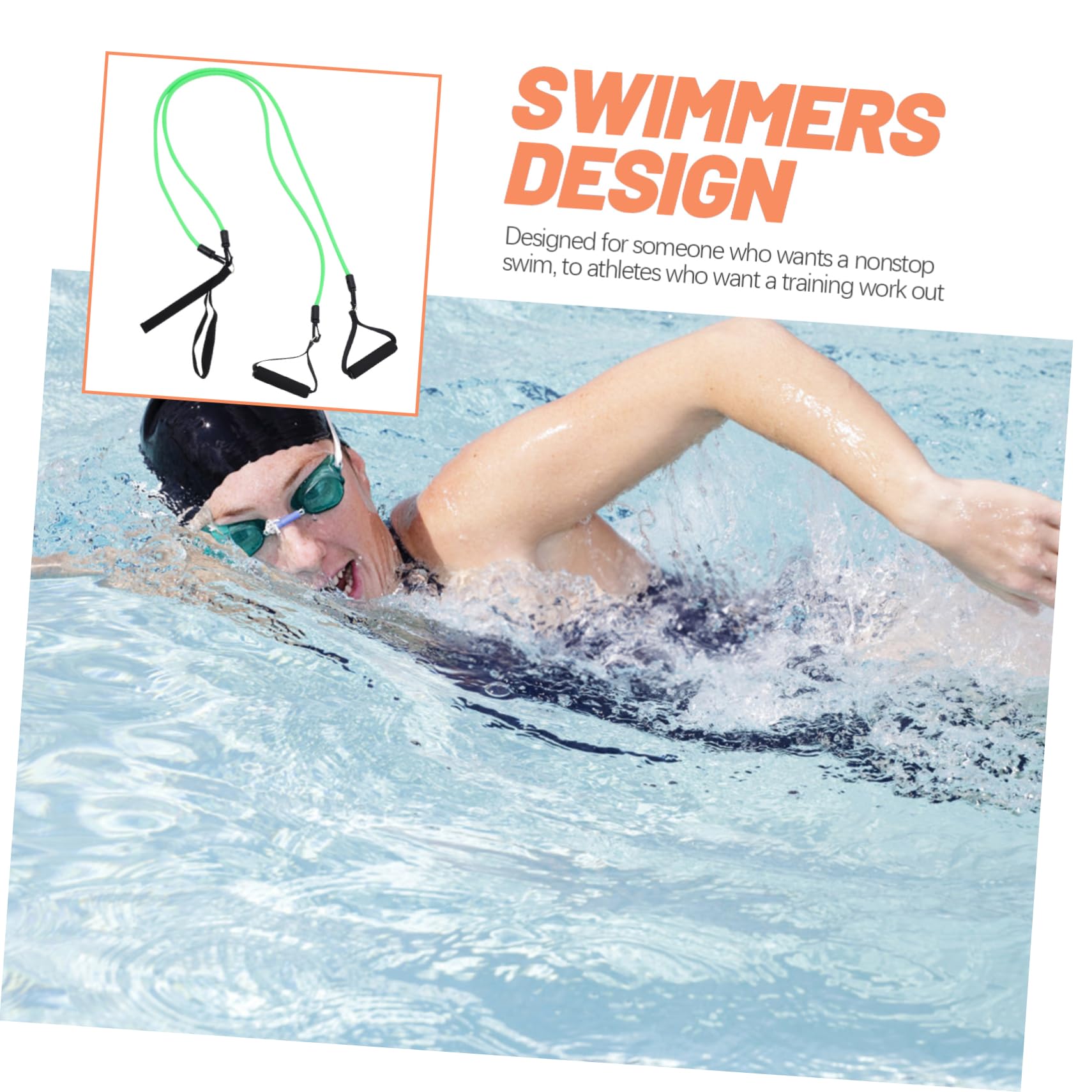 Puller Pool Schwimmzubehör Schwimmwiderstandsband Schwimmwiderstandsgürtel Schwimmtrainingsgürtel Schwimmband Schwimmtrainingsgürtel Schwimmausrüstung Schwimmunterrichtsausrüstung