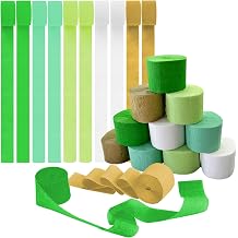 10 Rolls Crepe Paper Craft Streamers Hanging Rainbow Crepe Paper Streamers 5 Color Crepe Paper Rolls Strea Gold White Green Crepe Roll Curtain Backdrop Hanging Tassels Festival Party Decor