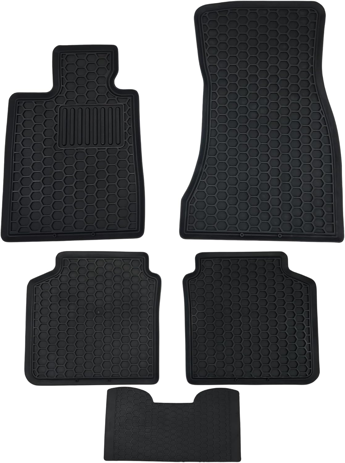 Custom fit for 2016-2022 BMW 7-Series Floor mats 740i 750i M 760i All-Weather Rubber Floor Mats 2017 2018 2019 2020 2021 51472443985 (Black)