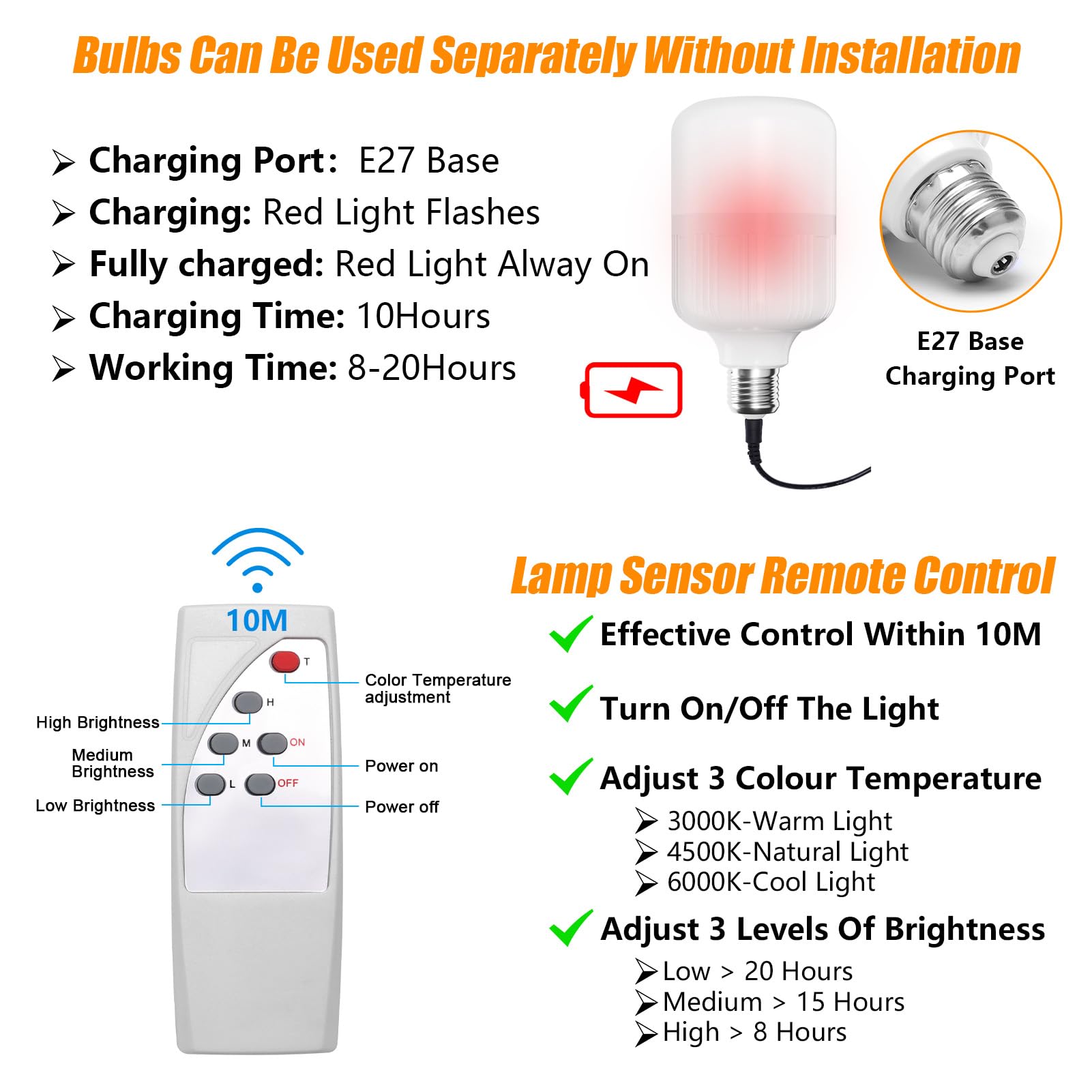 Applique Chevet Rechargeable 2 Lampes De Lecture Murale Sans Fil Klighten - Dimmable Avec Télécommande, Batterie Rechargeable USB - Noir | Pour Chambre, Salon Lampe De Lecture