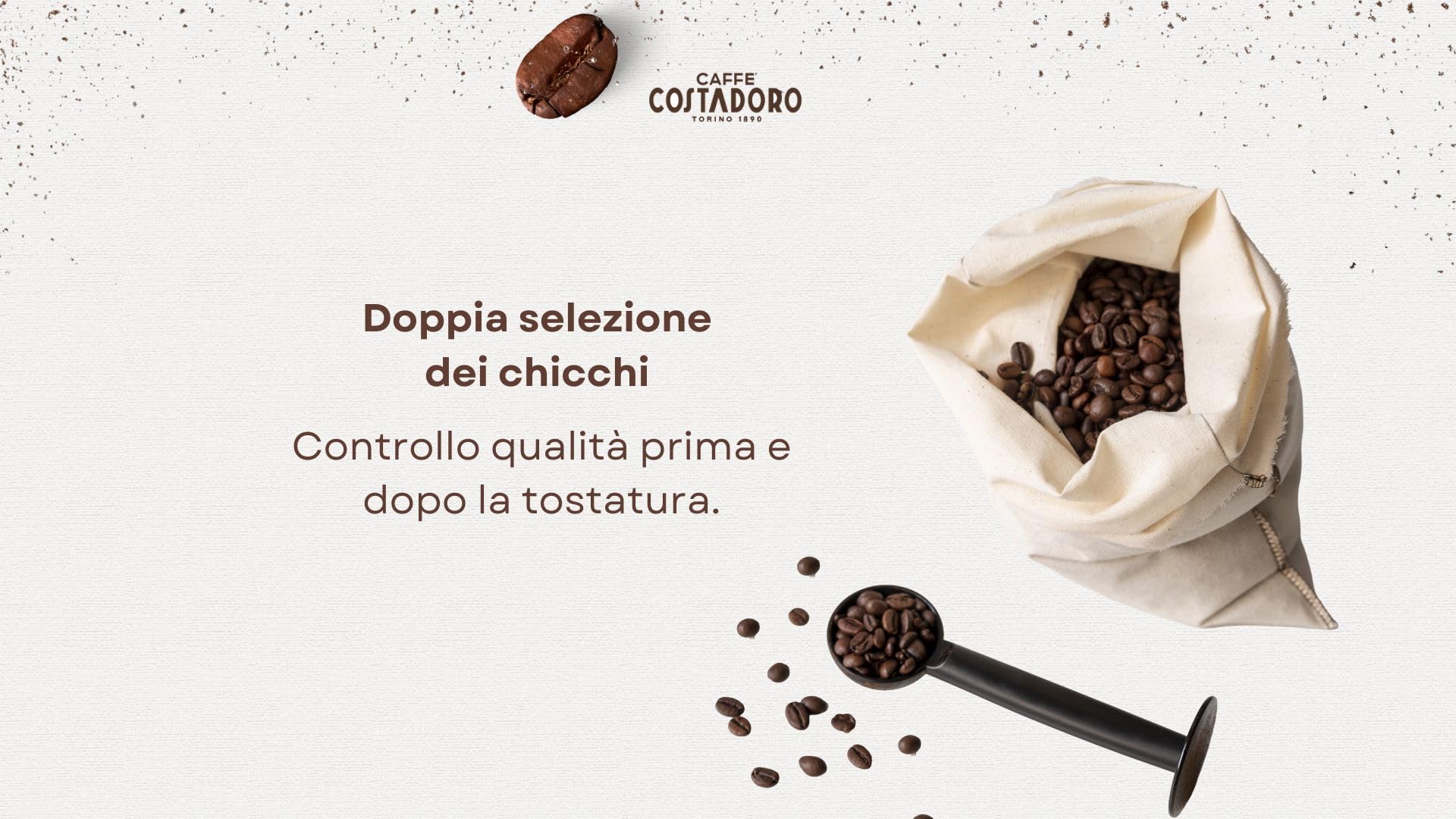 Costadoro Cento – kawa mielona 100% Arabica do kawiarki moka, o słodkim i zrównoważonym smaku, zestaw 6 × saszetki 180 g + 1 × puszka 250 g, wyprodukowano we Włoszech