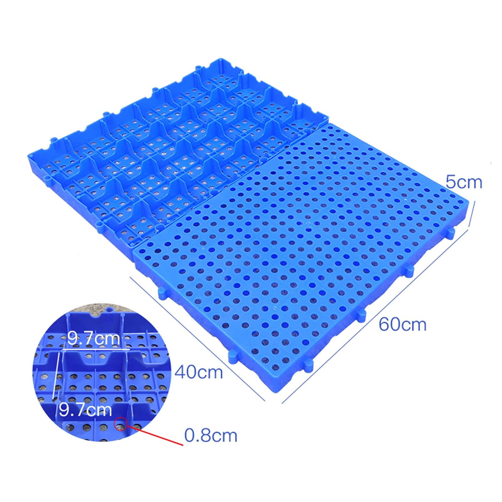 Kanduo Pallet di plastica Pallet in plastica for Lo stoccaggio in Cantina, Pallet in Rete Impermeabile for supermercati, Cantine, Pallet di Ventilazione Traspiranti Pallet di Trasporto annidabili