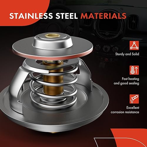 Miniatura 4 de A-Premium Conjunto de carcasa de termostato con sello compatible con Chevrolet Optra 2004-2007 Suzuki Forenza Reno Daewoo Leganza Nubira Isuzu Amigo