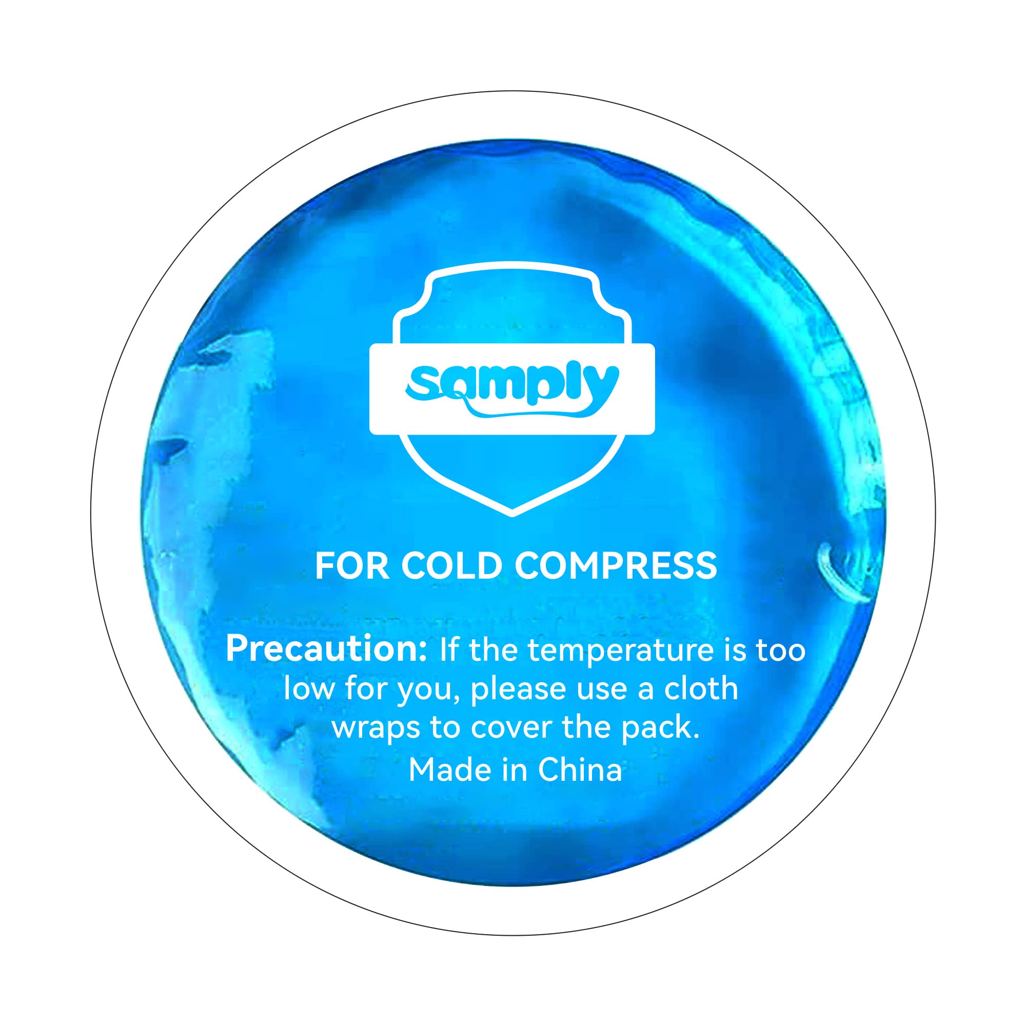 samply OutCool U-Flex Cooling Pack, Ice-fillable Portable Neck Fan, Needless Hand Held, Personal Fan for Outdoor Sports, Travel, Camping, Gift for Mother's & Father's Day, Birthday, Royal Blue