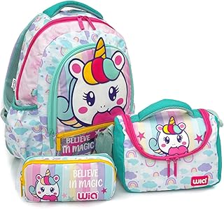 Wia Unicorn Kız Çocuk Okul Seti TURKUAZ