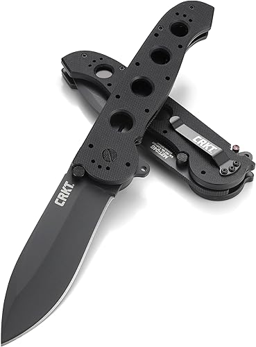 Vista 3 de CRKT Cuchillo plegable M21-04G con bloqueo de revestimiento: hoja de borde liso 1.4116, mango G10 con bloqueo de revestimiento, clip de bolsillo