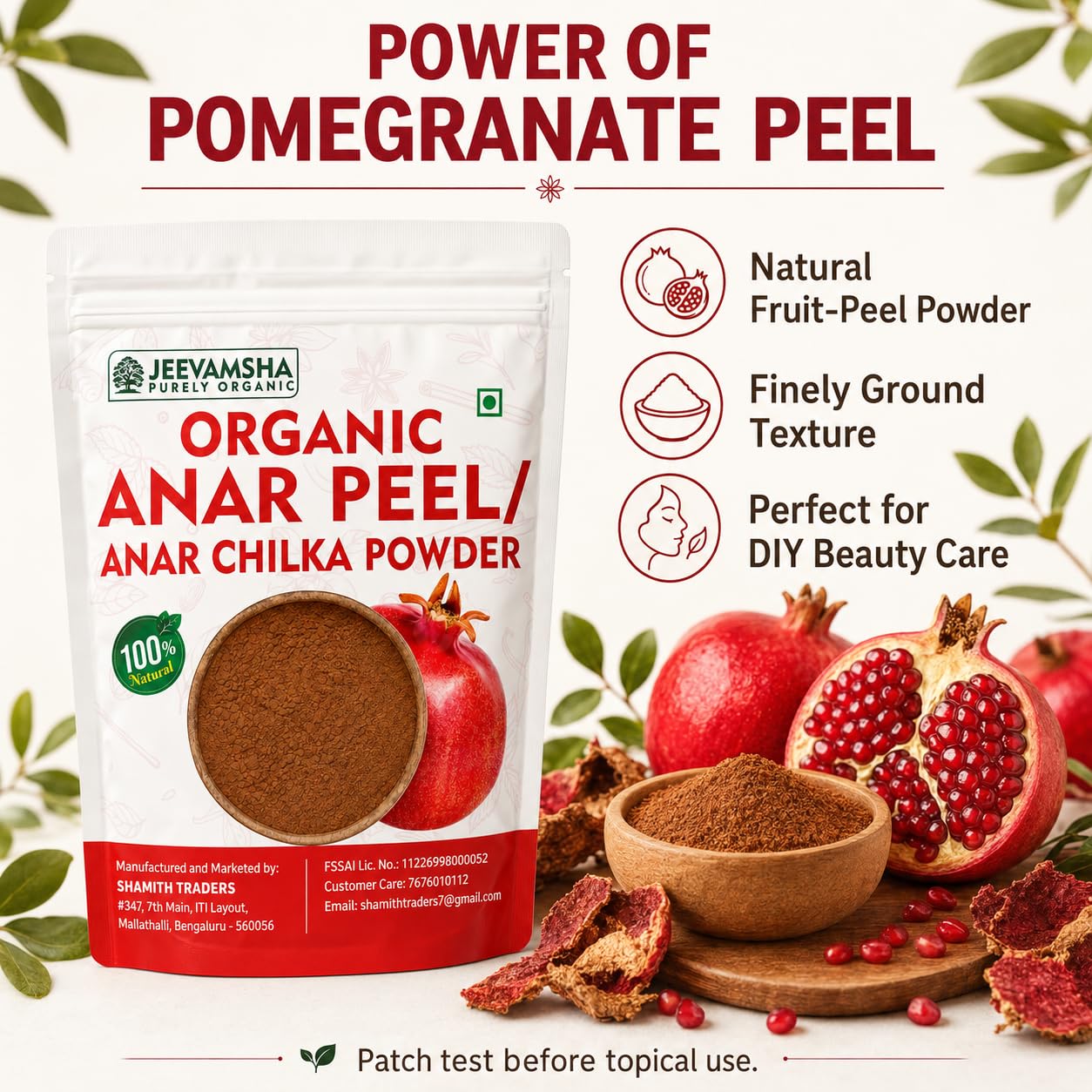 Anar Peel Powder 250g Pomegranate Peel | Organic Natural Antioxidant & Digestive Support | Ayurvedic Herbal Powder | Pure & Chemical-Free | — Amazon image 2