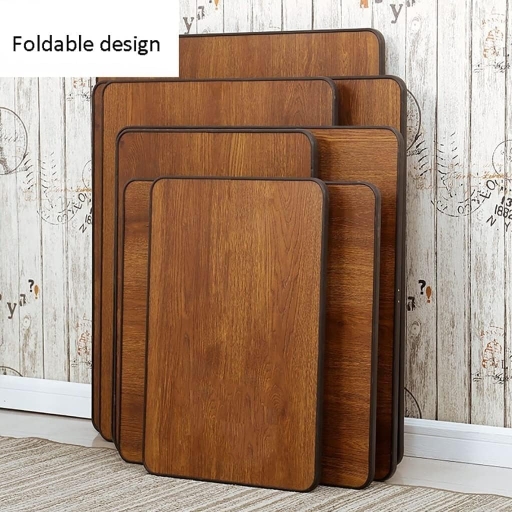 Tavolo pieghevole in stile giapponese per tè, caffè, sala da pranzo, studio, piccola scrivania per sedersi camera da letto, finestra a golfo, sala da tè (dimensioni: 70 x 70 cm)
