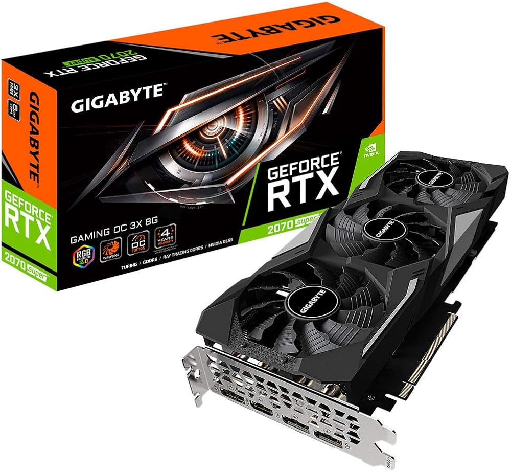 Gigabyte GeForce RTX 2070 Super Gaming OC 8G Graphics Card, 3X Windforce Fans, 8GB 256-Bit GDDR6, Video Card - View 1