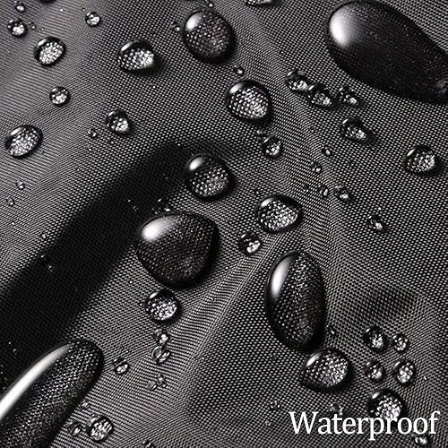 Miniatura 4 de Juego de comedor de altura de barra al aire libre, resistente, impermeable, para mesa de comedor rectangular de 6 personas de 60 pulgadas de largo,