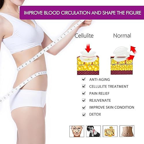 Miniatura 6 de GreenLife Juegos de terapia de ventosas - Juego de tazas de silicona firme (4 piezas) para aliviar el dolor muscular, alivio del dolor corporal,