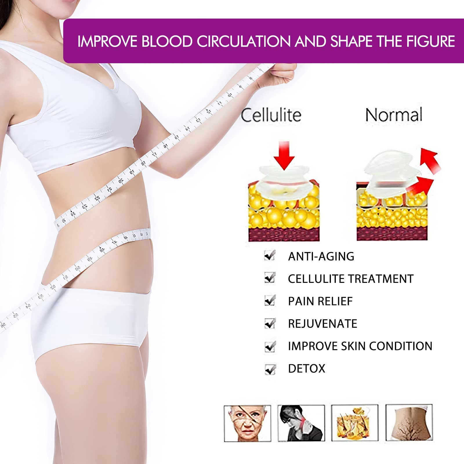 GreenLife® Schröpftherapie-Sets – Silikonbecher-Set fest (4 Stück) für Muskelkater, Schmerzlinderung, Körper, Nacken, Knie, Selbstmassagewerkzeug, Tiefenmassagegerät, Anti-Cellulite-Gelenkschmerzen
