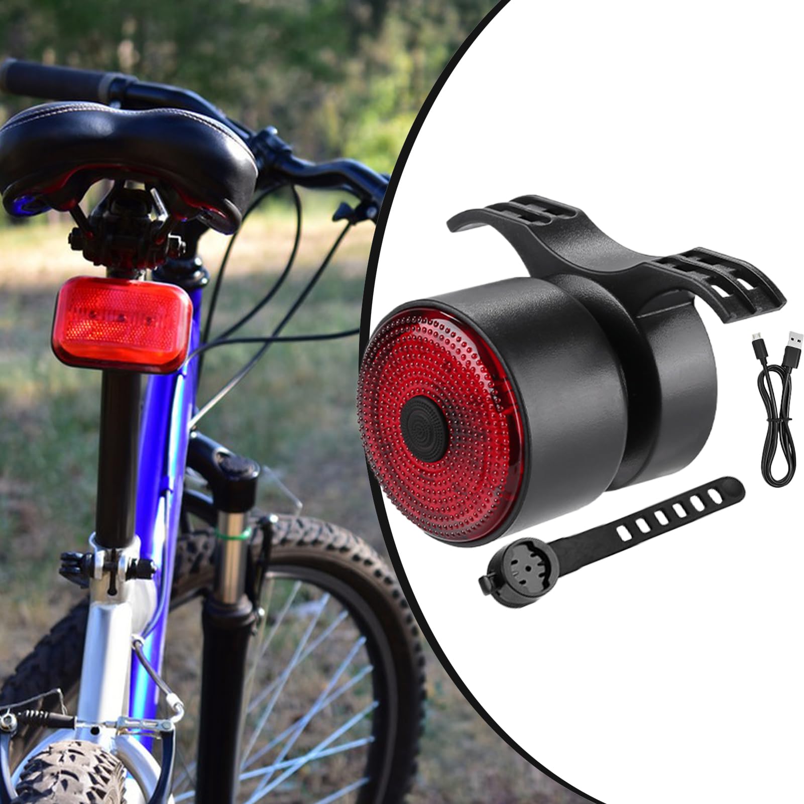 Luce posteriore bici Luce di sicurezza ricaricabile | Luce posteriore bici da strada e mountain bike Per adulti, ragazzi, ragazze, attività all'aperto