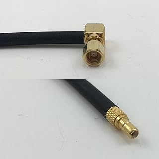 3 feet RG316 SMC Female Angle to SSMB Male Pigtail Jumper RF coaxial cable 50ohm Quick USA Shipping