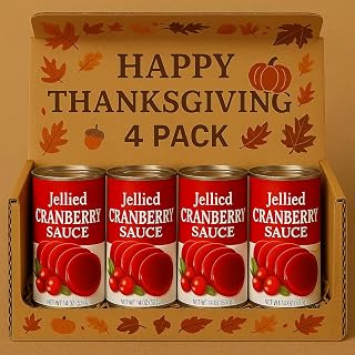 Jellied Cranberry Sauce, 14 Ounces (4 Pack)