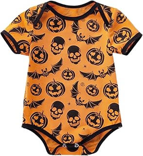 Conjunto de roupas para bebês meninos recém-nascidos bebês meninas meninos impressão outono dia das bruxas natal macacão manga curta body roupas bebê menino prematuro roupas corpo