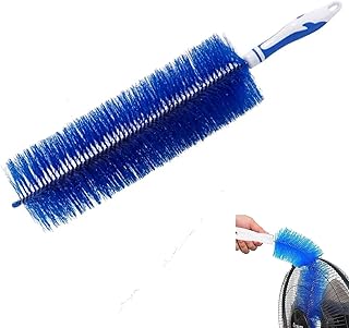 Herizem Flexible Fan Dusting Brush - Bendable Dusting Brush,Washable Dusting Brush,Fan Cleaning Brushes (A)
