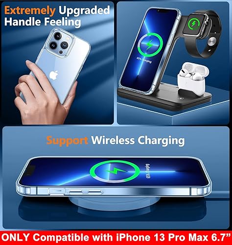 Miniatura 6 de SPIDERCASE Compatible con iPhone 13 Pro Max, [transparente no amarillento], funda delgada para teléfono solo para iPhone 13 Pro Max de 6.7 pulgadas,