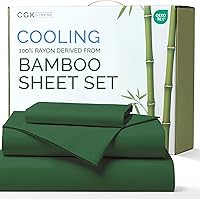 Vista 13 de Sábanas de bambú 100% rayón derivado de bambú, tamaño individual, sábanas refrescantes para individuales. Ropa de cama ultra suave, transpirable