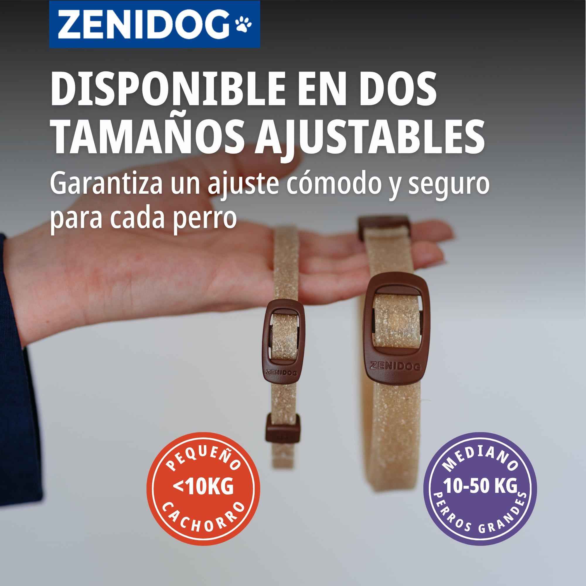 Virbac Zenidog Collier Apaisant pour Moyen et Grand Chien - Collier Chien apaisant Phéromones - Bien-être