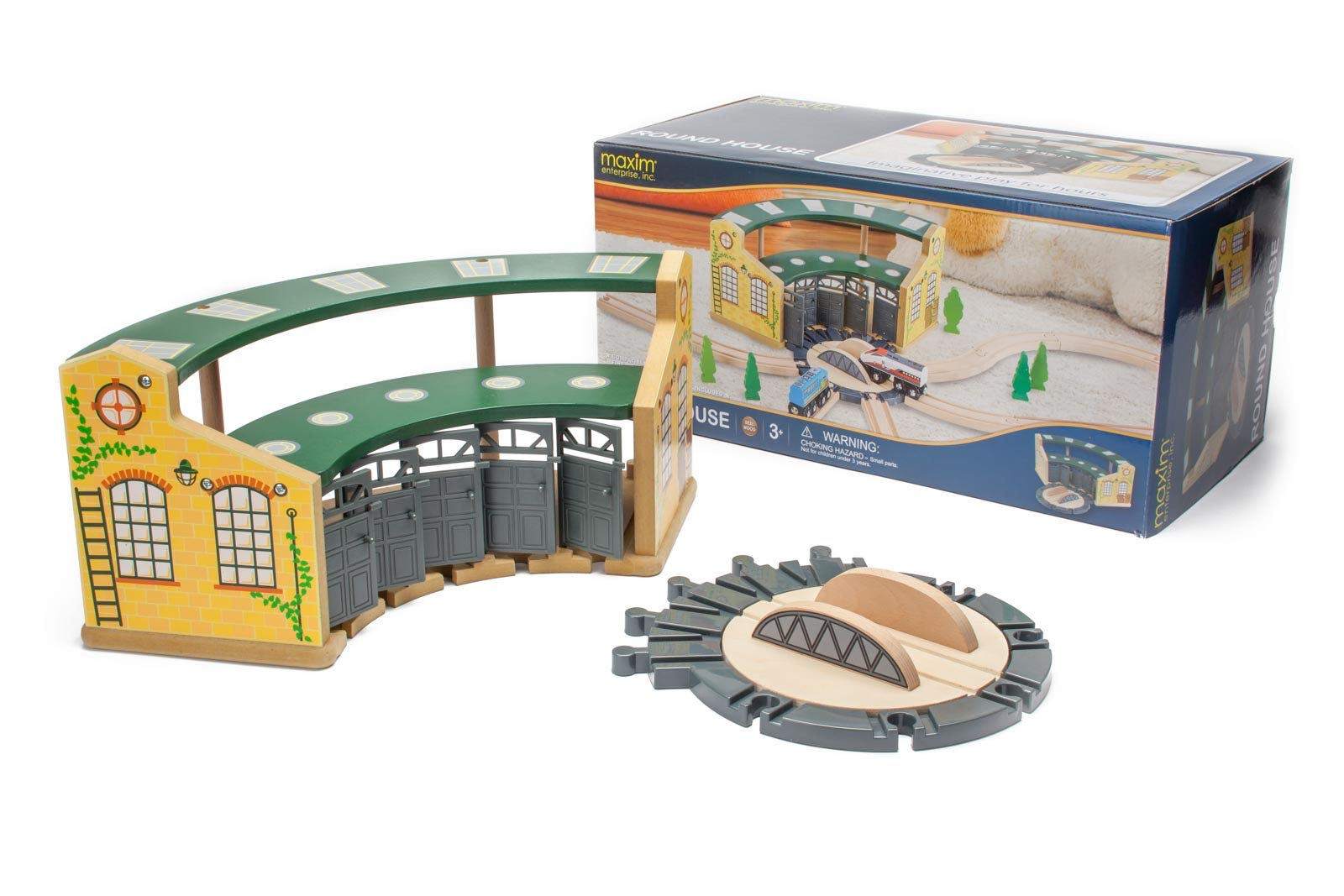 Wooden Train Tracks Chuggington 32 Piece Roundhouse