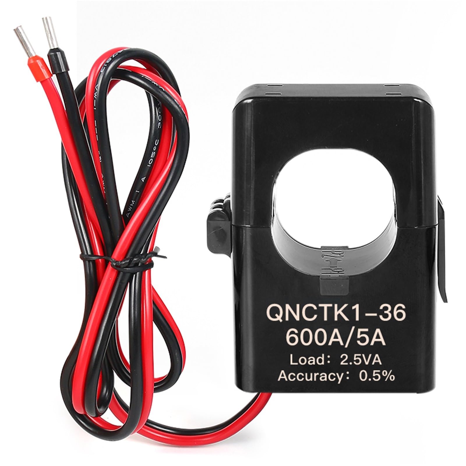 Sensor transductor de corriente QNCTK1-36 con abrazadera de núcleo partido 400A 5A 5