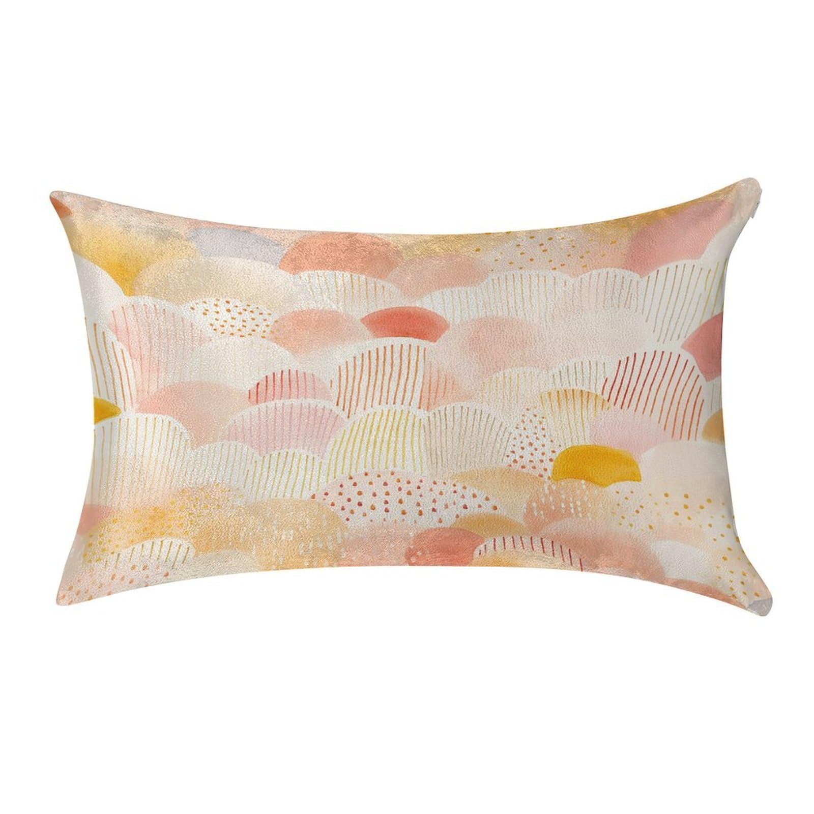 Fekiloot Style Orange And Yellow Pillow Covers Home Decor Pillow Cases