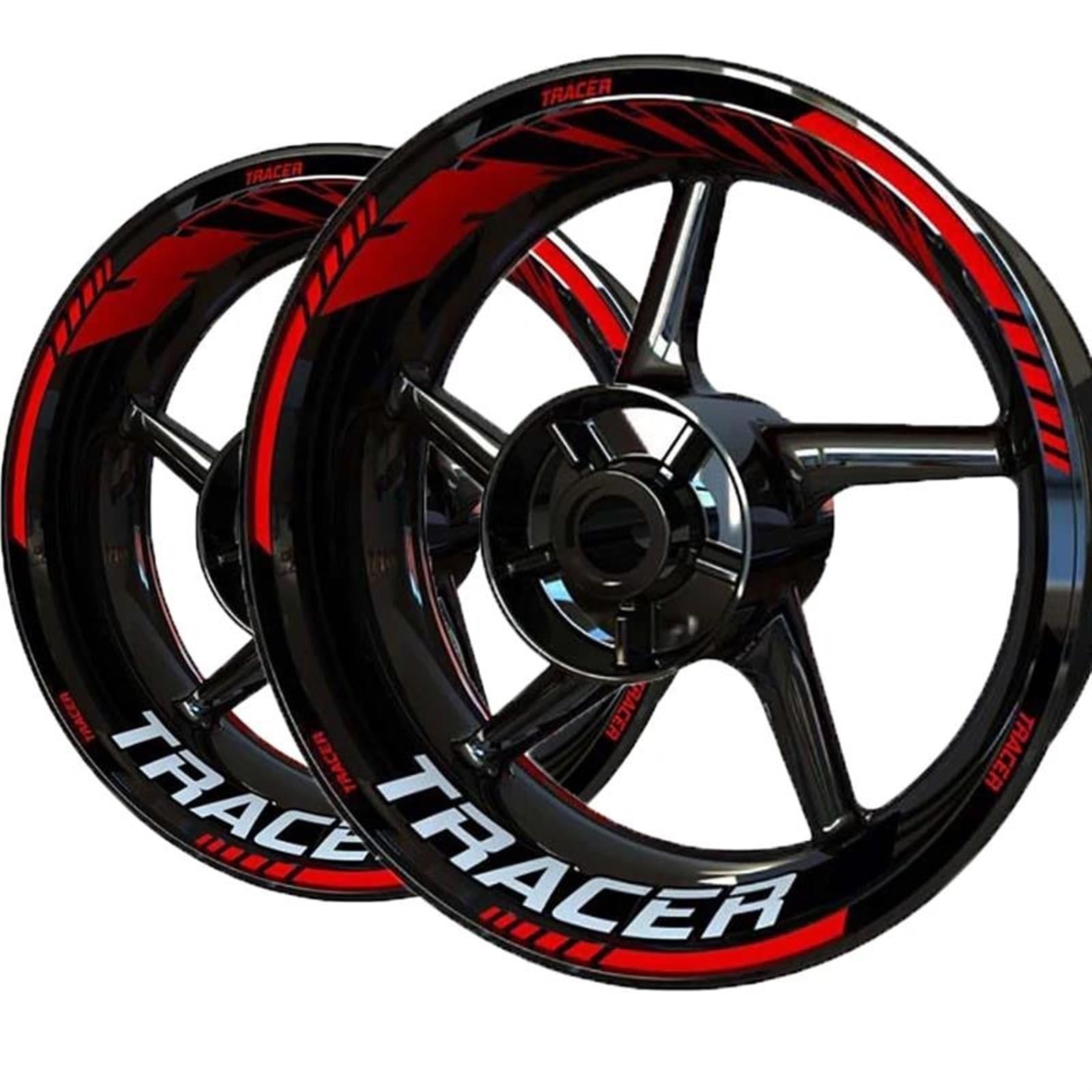 Motorcycle Wheel Stickers Night Reflective Decorative Rim for Yamaha for Tracer 9 7 900 700 Gt Decorative(Color7)