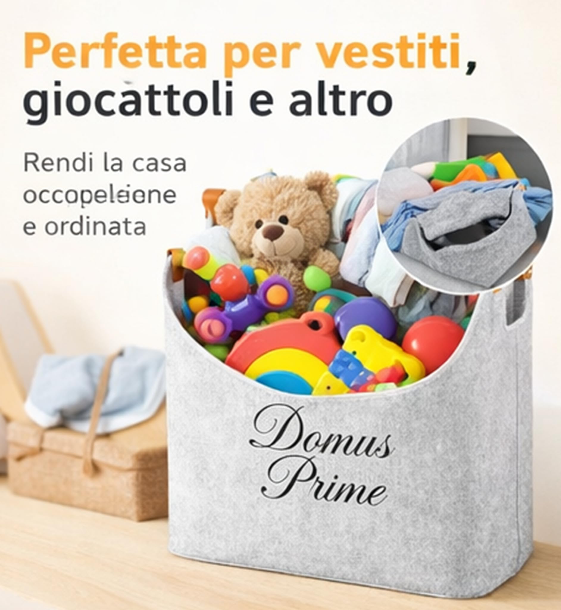 Borsa Portalegna per Camino Pieghevole e salvaspazio Porta Legna per Interni, Cesto in Legno, Può contenere Giornali Vestiti Giocattoli Accessori Camino Dark Grey