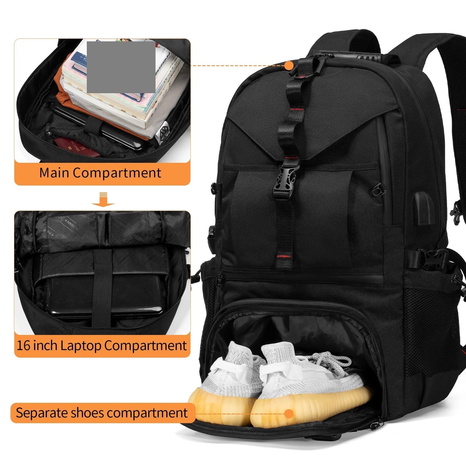 Borsa Porta Casco Zaino for Casco for Motocicletta Ciclismo Borsa for Impermeabile di Grande capacità for Escursionismo Scolastico per Casco Moto Bicicletta Sci